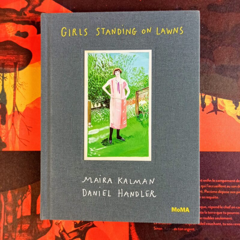 Girls standing on lawns