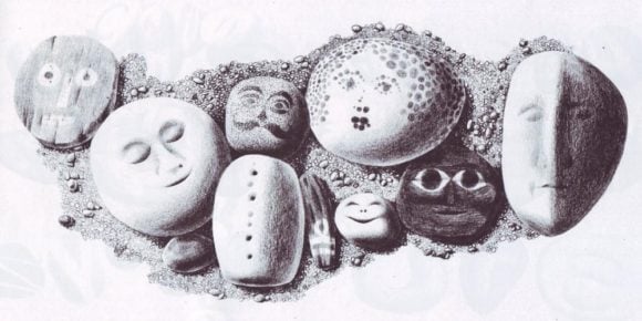 On my beach there are many pebbles 1961