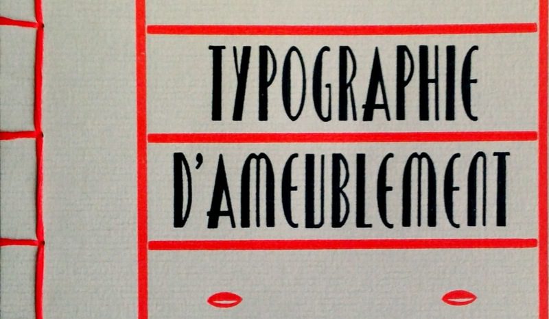 Typographie d’ameublement