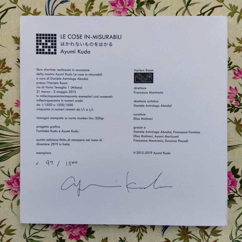 le cose in-misurabili ayumi kudo