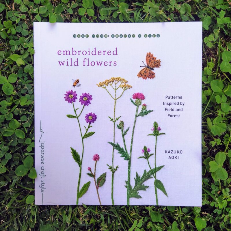 Embroidered wild flowers