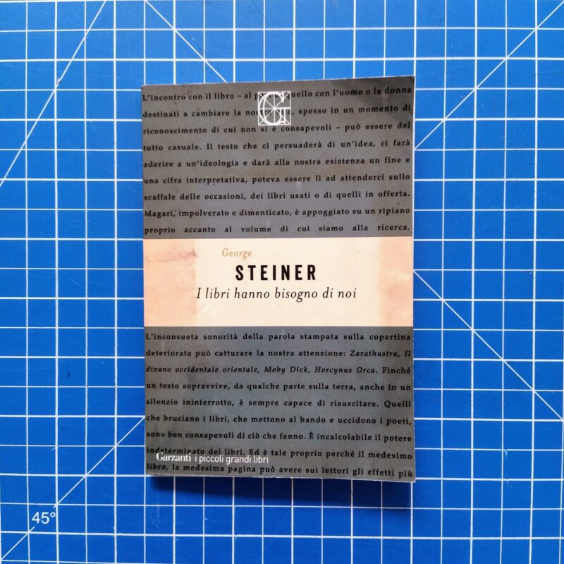 I libri hanno bisogno di noi