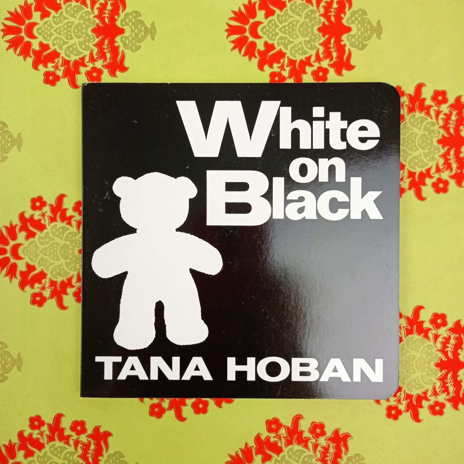 White on black