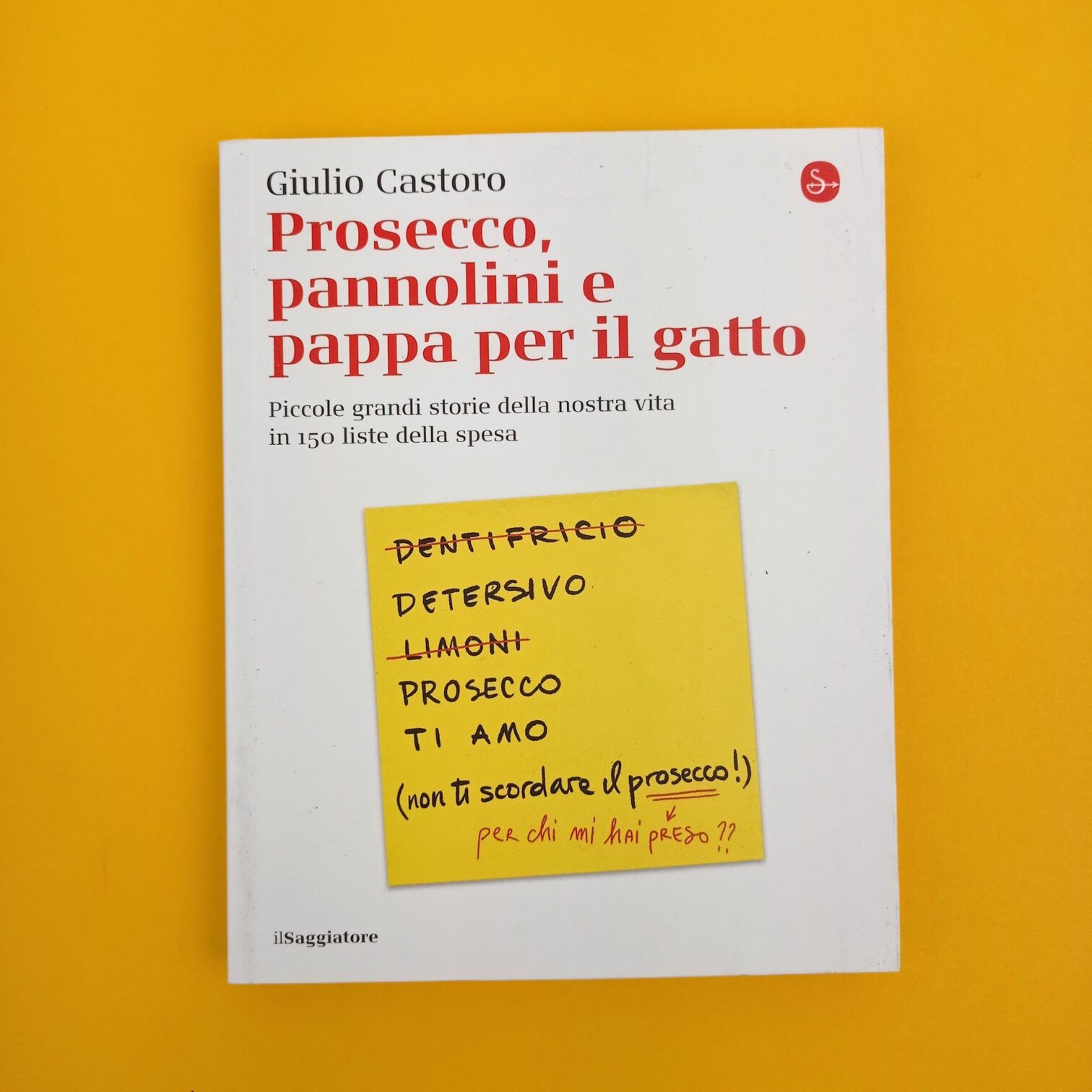 Prosecco pannolini e pappa per il gatto