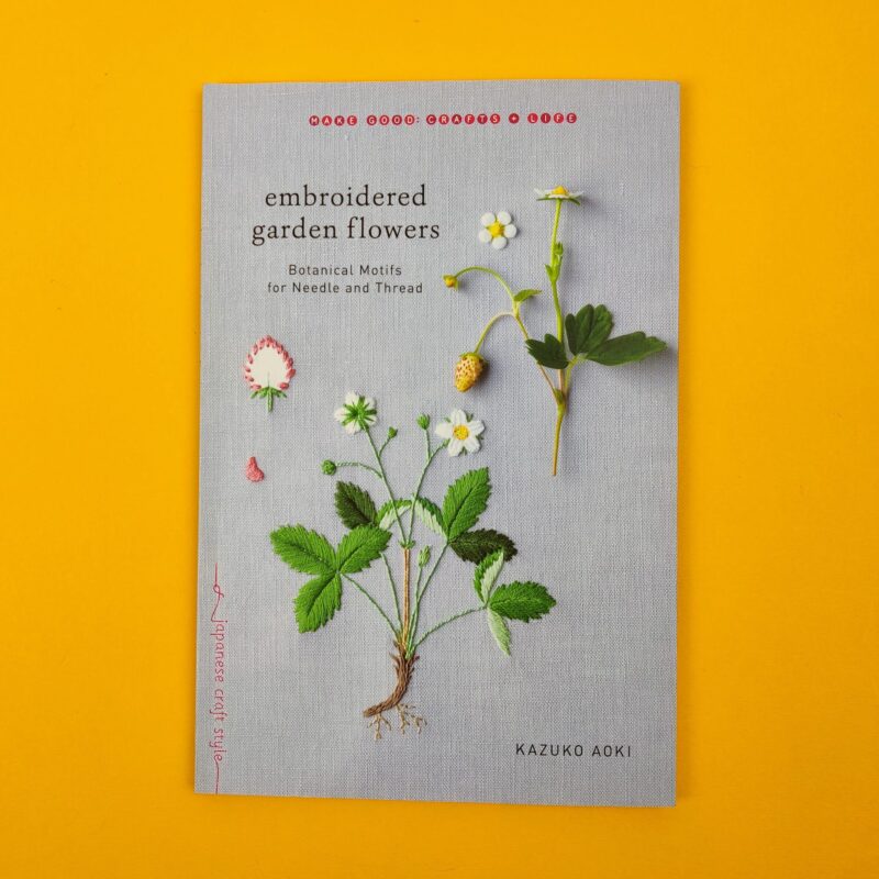 Embroided garden flowers