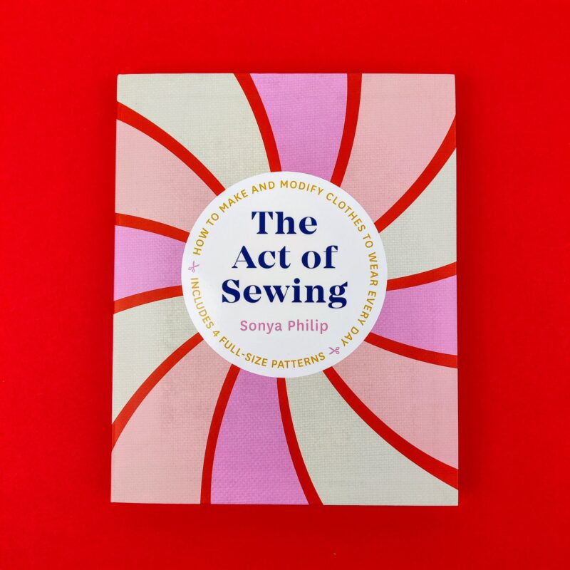 The act of sewing
