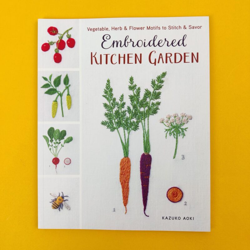 Embroidered kitchen garden