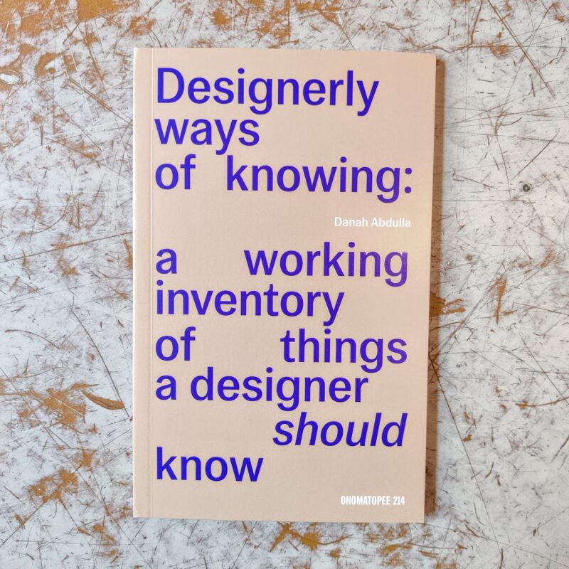 Designerly ways of knowing