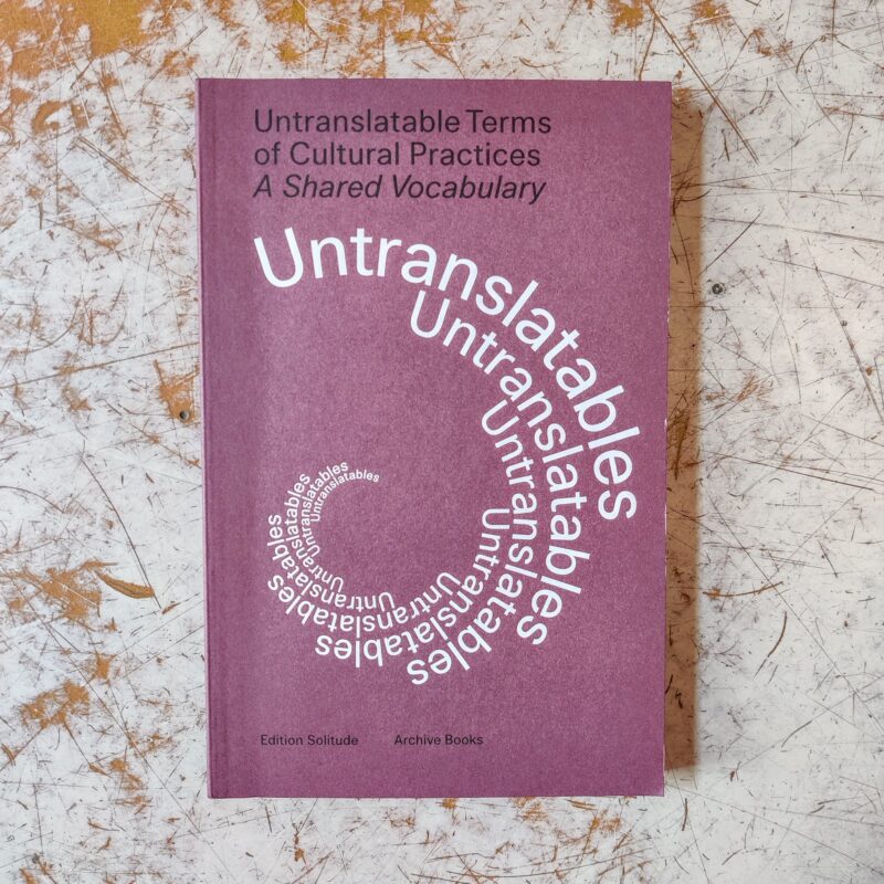 Untranslatable terms of cultural practices: A shared vocabulary