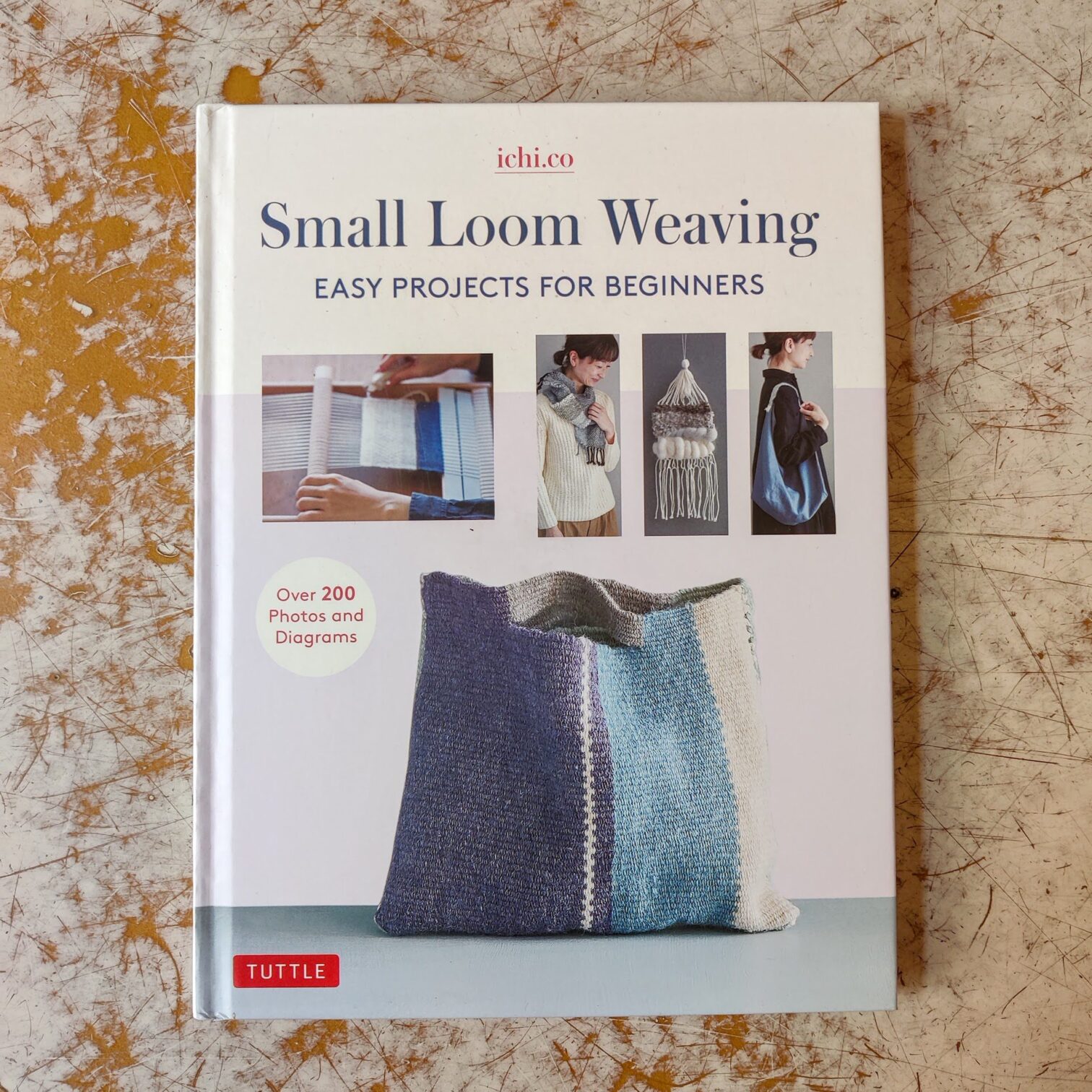 Small loom weaving