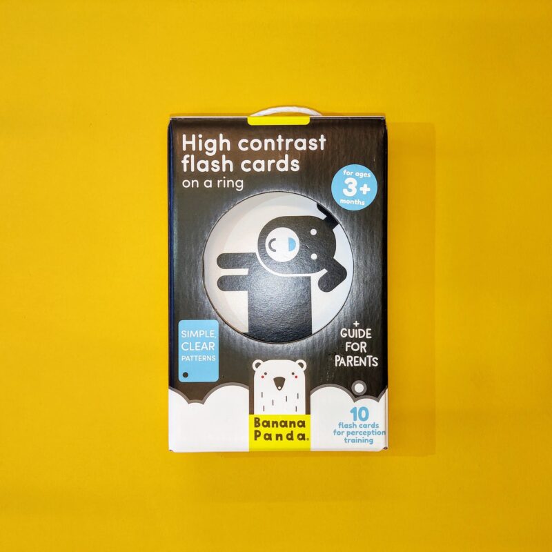 High contrast flash card blue