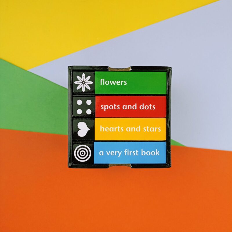 Baby sees first library