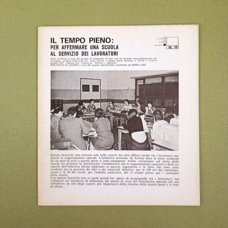 Il tempo pieno: per affermare una scuola al servizio dei lavoratori