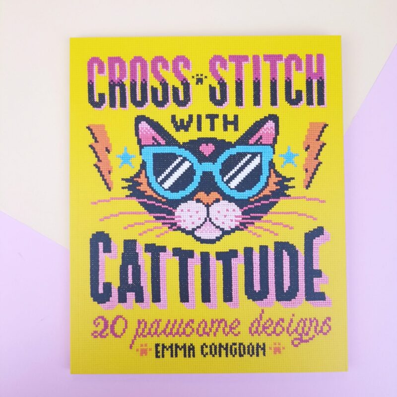 Cross stitch with cattitude