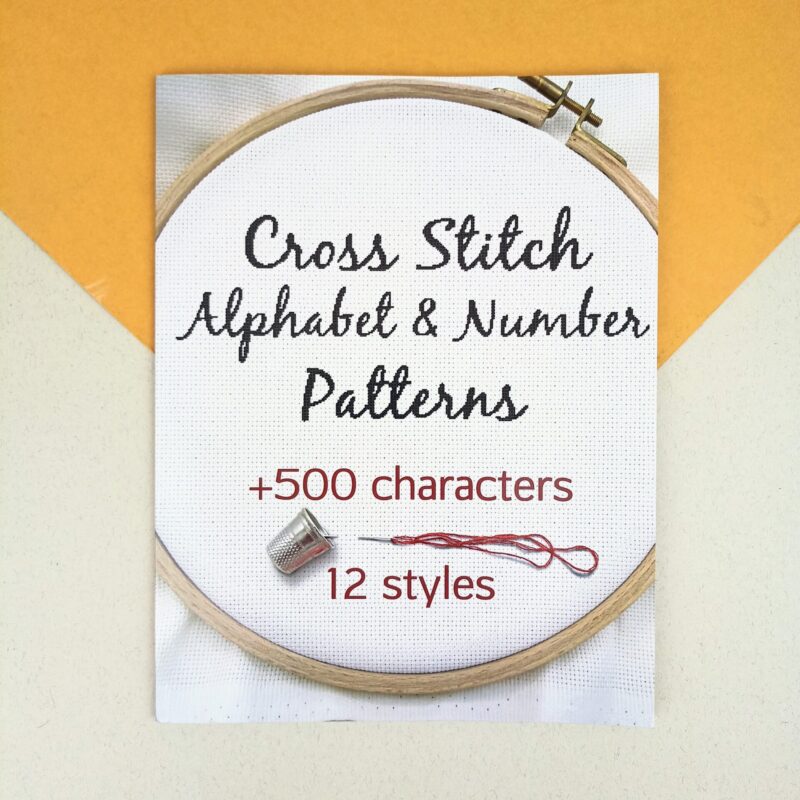 Cross stitch alphabet & number patterns