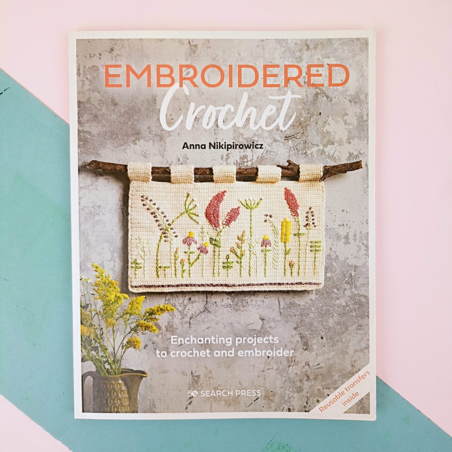 Embroidered crochet