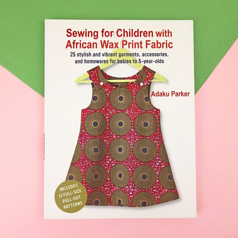 Sewing for children with african wax print fabric