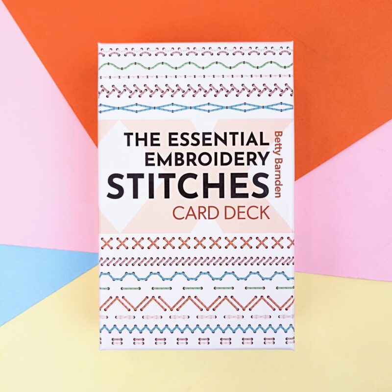 Essential embroidery stitches card deck