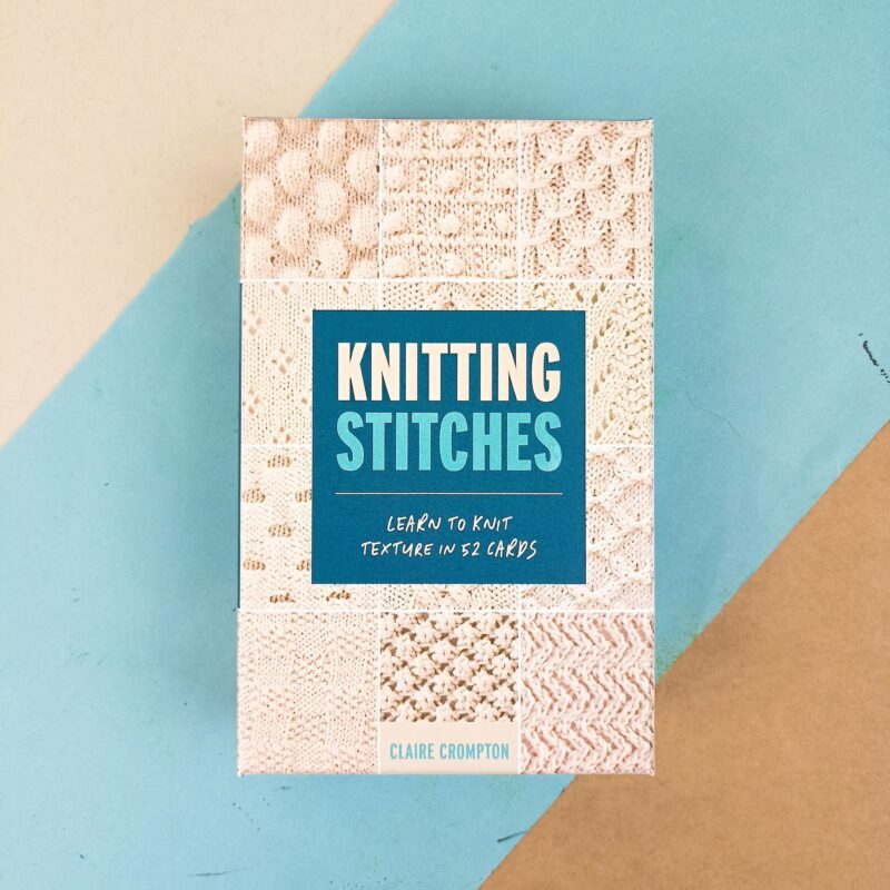 Knitting stitches card deck