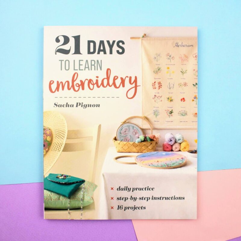 21 days to learn embroidery