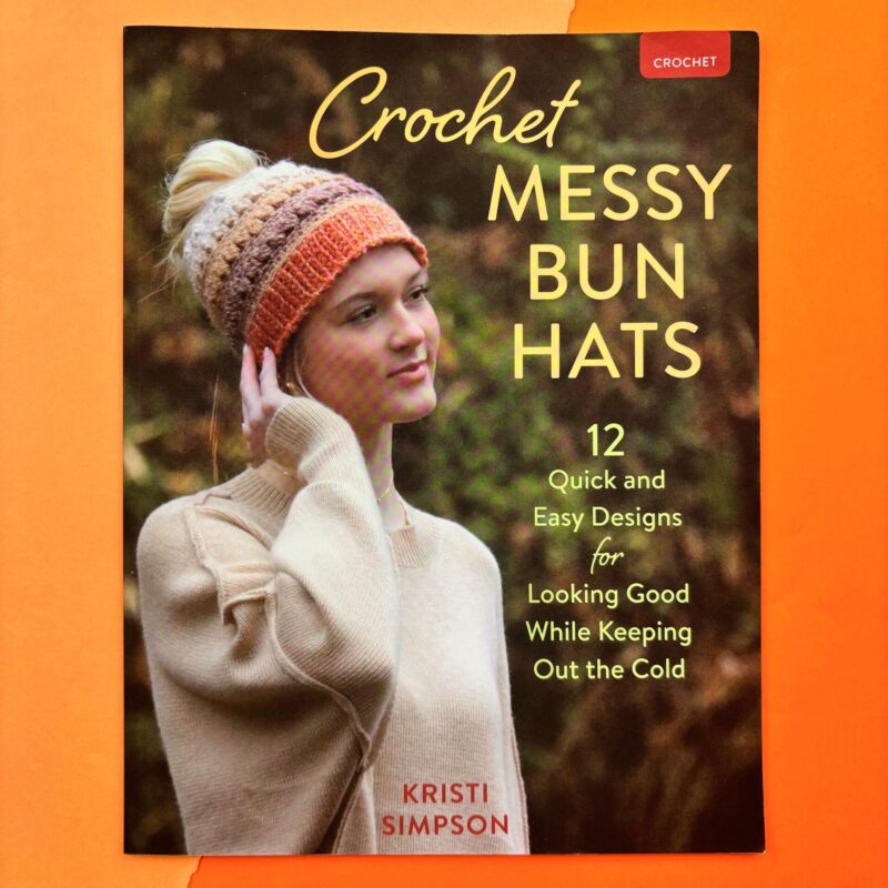 Crochet messy bun hats