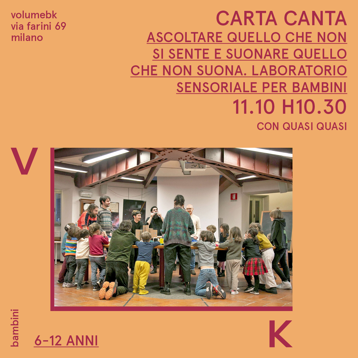 Carta Canta / Ascoltare quello che non si sente e suonare quello che non suona / 6-12 anni / 11 ottobre