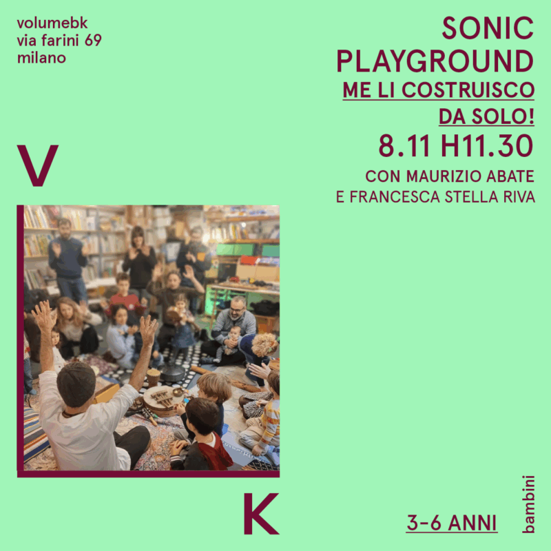 Sonic Playground: me li costruisco da solo! / 3-6 anni / 8 novembre