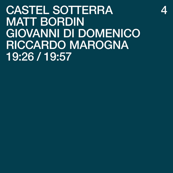 Bordin, Di Domenico, Marogna / BORDIN, DI DOMENICO, MAROGNA