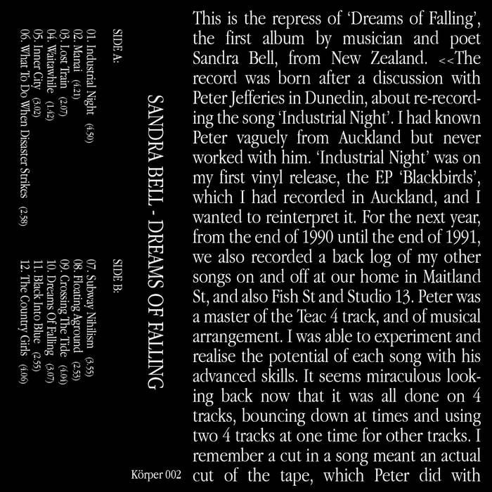 Sandra Bell ‎– Dreams Of Falling