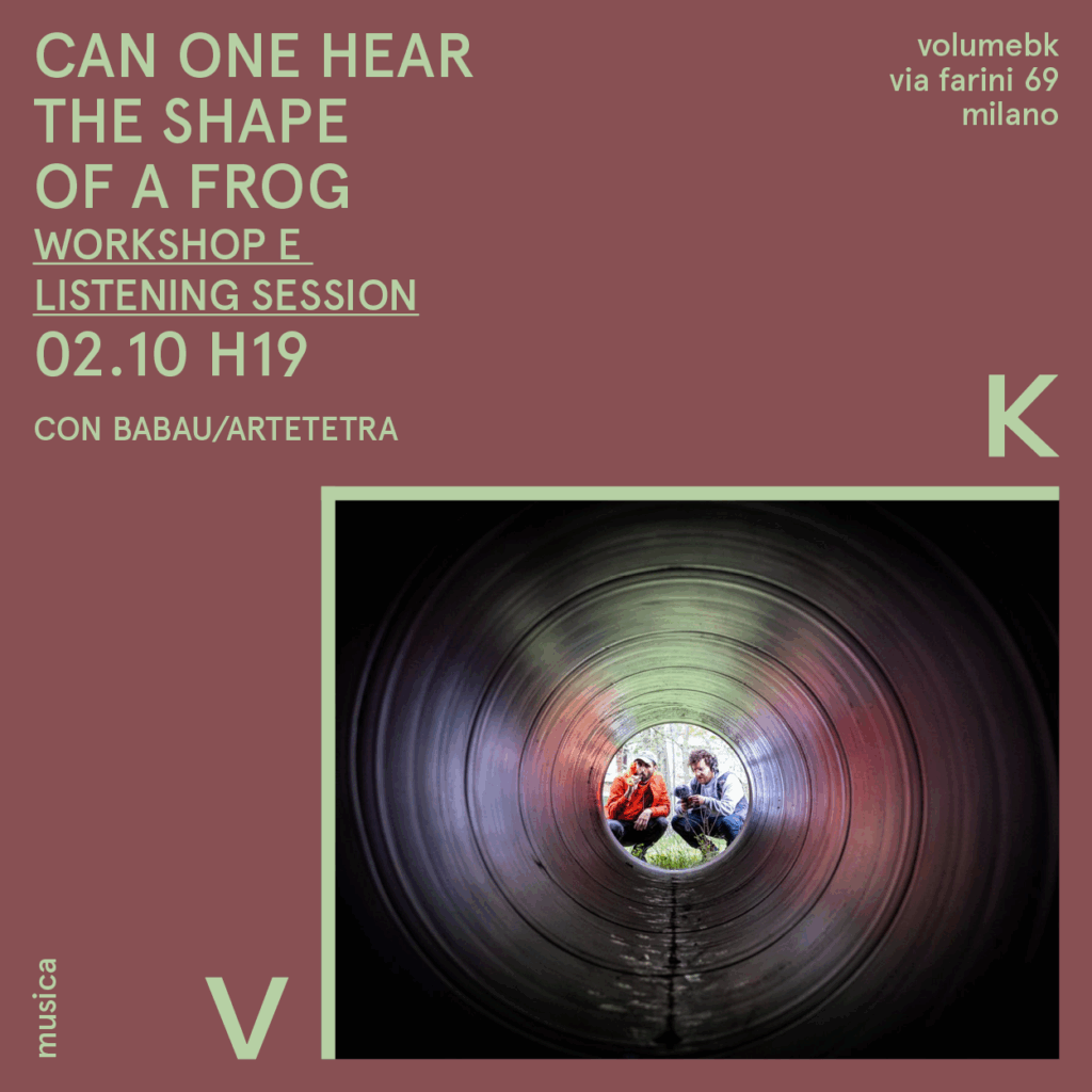 Can one hear the shape of a frog