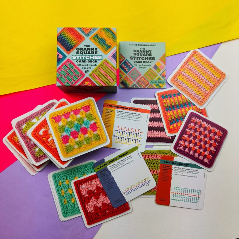 The granny square stitches card deck