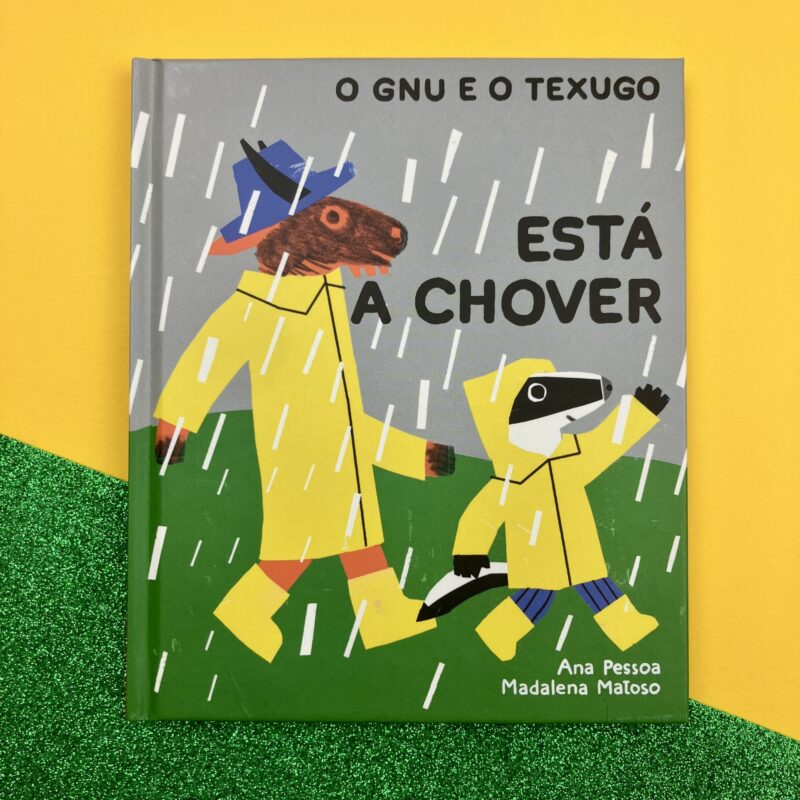 O gnu e o texugo. Està a chover