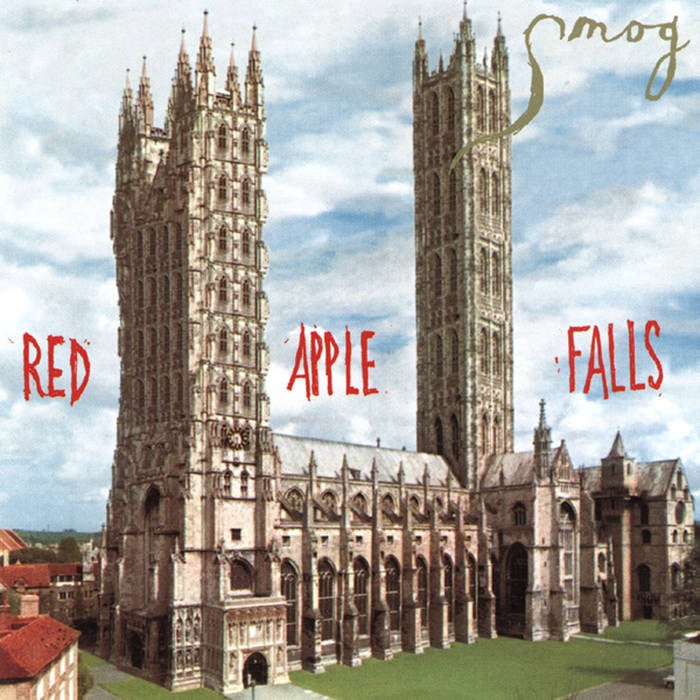 Red apple falls